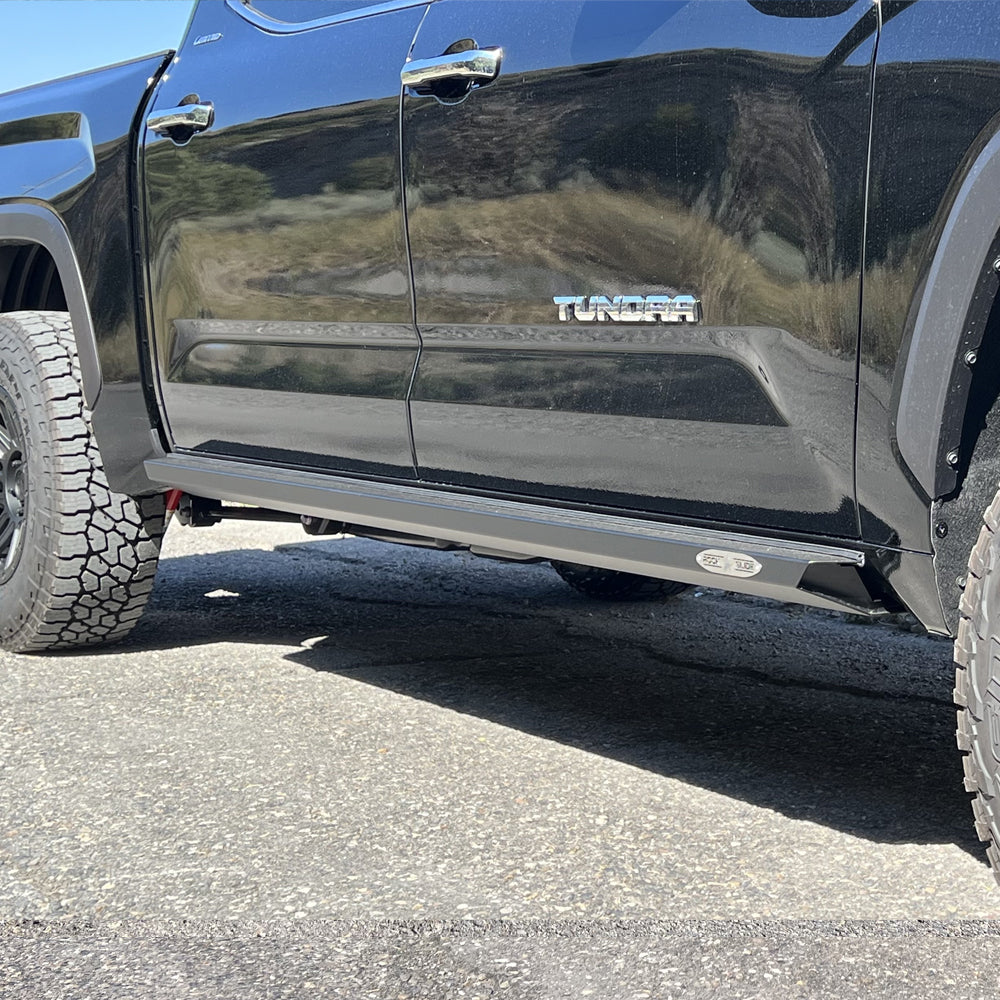 Tundra Sliders For 22-24 Toyota Tundra Black Powdercoat Steel Rock Slide Engineering-11