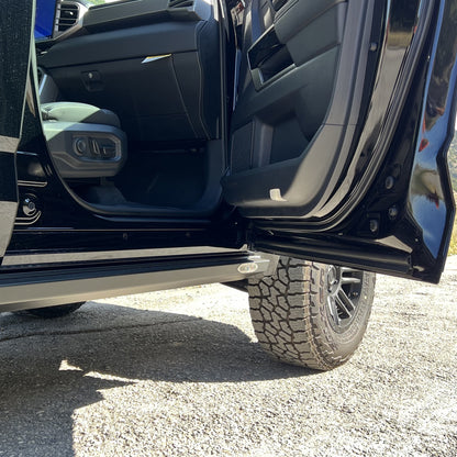 Tundra Sliders For 22-24 Toyota Tundra Black Powdercoat Steel Rock Slide Engineering-2
