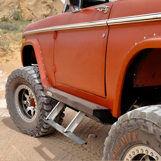 Ford Bronco 1St Generation Step Sliders 2 Boxes Rock Slide Engineering-1