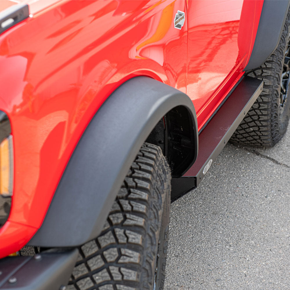 Rock Slide Engineering Bronco Side Step Sliders For 21-Pres Bronco 2 Door Models Set Rock Slide Engineering