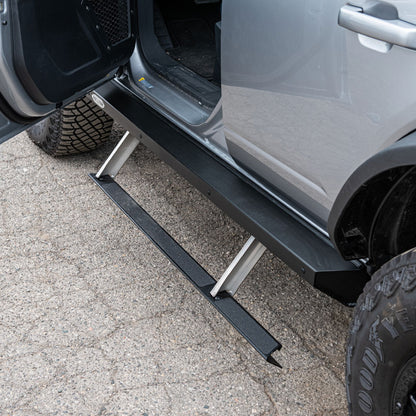 Bronco Side Step Sliders For 21-Pres Bronco 4 Door Models Set Rock Slide Engineering-15