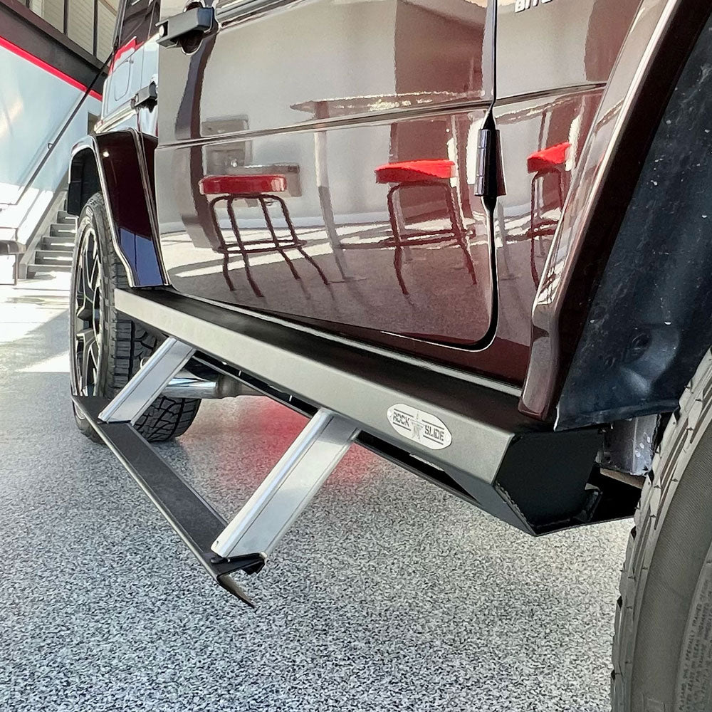 Rock Slide Engineering Mercedes-Benz G-Wagen Step Sliders Passenger Side Rock Slide Engineering