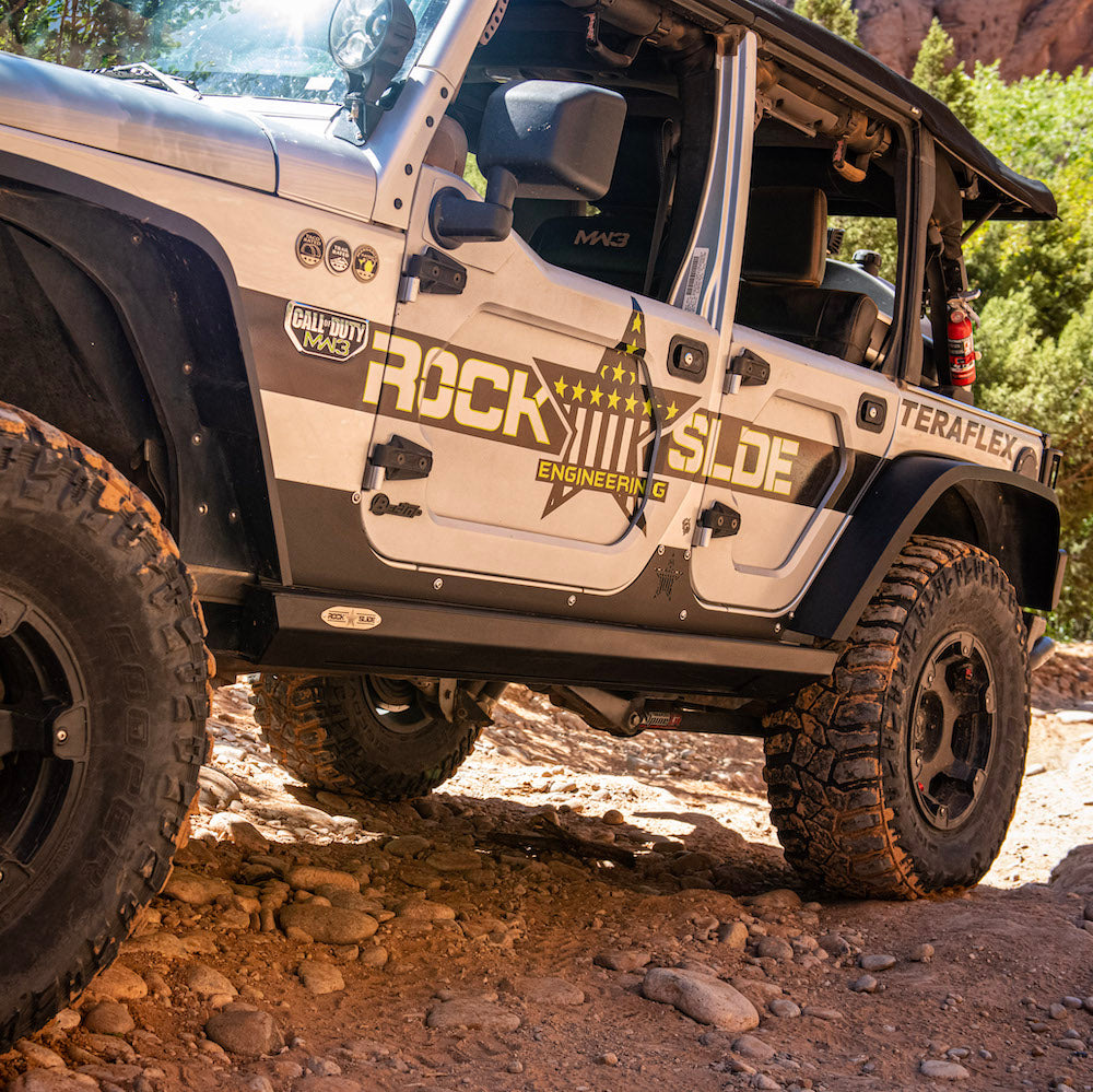 Jeep JK Side Step Slider Set For 07-18 Wrangler JK 4 Door Models Set Rock Slide Engineering-20