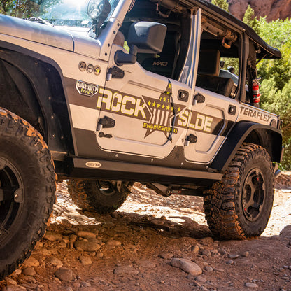 Jeep JK Side Step Slider Set For 07-18 Wrangler JK 4 Door Models Set Rock Slide Engineering-20