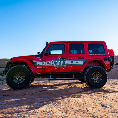 Jeep JL Side Step Sliders For 18-Pres Wrangler JL 4 Door Models Set Rock Slide Engineering-10