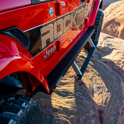 Jeep JL Side Step Sliders For 18-Pres Wrangler JL 4 Door Models Set Rock Slide Engineering-3