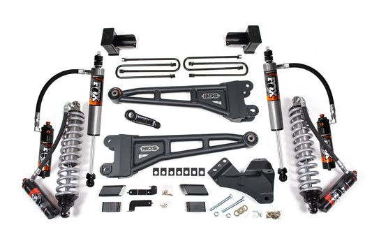 20-22 Ford F-450 4WD 4 Inch Coilover Radius Arm Lift Kit, 3.5 Inch Rear, Block - Fox 2.5 Performance Elite Series C/O Front, Fox 2.5 Performance Elite Series Rear BDS Suspension