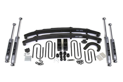 4 Inch Lift Kit Chevy/GMC 1/2 Ton Truck/SUV 77-87 4WD 4 Inch Block Add A Leaf BDS Suspension