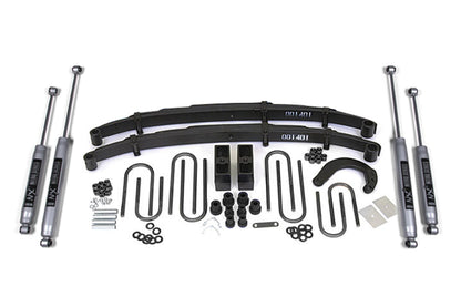 4 Inch Lift Kit Chevy/GMC 3/4 Ton Truck/Suburban 77-87 4WD Leaf Springs BDS Suspension-1