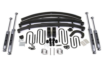 6 Inch Lift Kit Chevy/GMC 1/2 Ton Truck/SUV 77-87 4WD 4 Inch Block Kit w/ Add a Leaf BDS Suspension-1