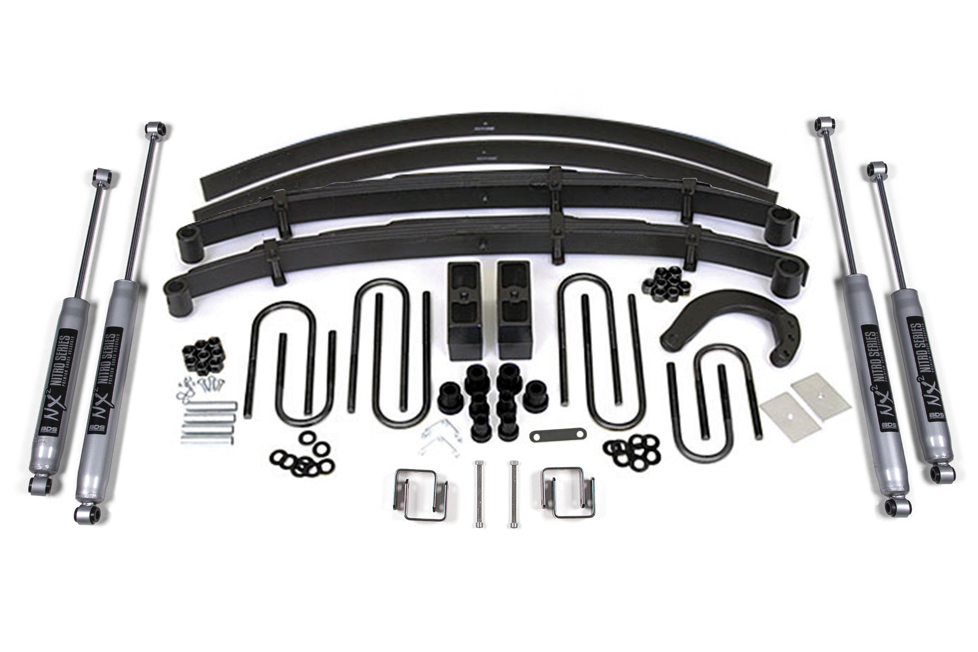 6 Inch Lift Kit Chevy/GMC 1/2 Ton Truck/SUV 77-87 4WD 4 Inch Block Kit w/ Add a Leaf BDS Suspension