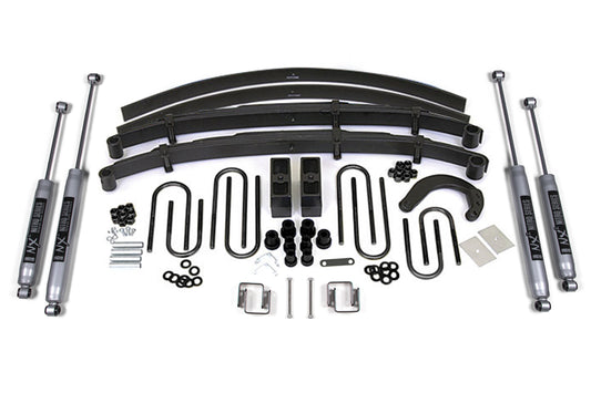 6 Inch Lift Kit Chevy/GMC 1/2 Ton Truck/SUV 77-87 4WD 4 Inch Block Kit w/ Add a Leaf BDS Suspension