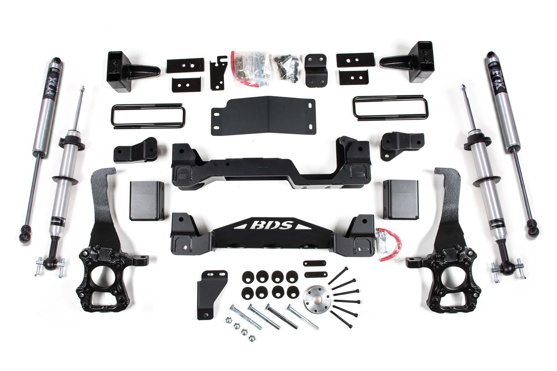 6 Inch Lift Kit FOX 2.0 Internal Floating Piston Strut Ford F150 15-20 4WD 4 Inch Block Kit W/ fox 2.0 Performance Shocks BDS Suspension