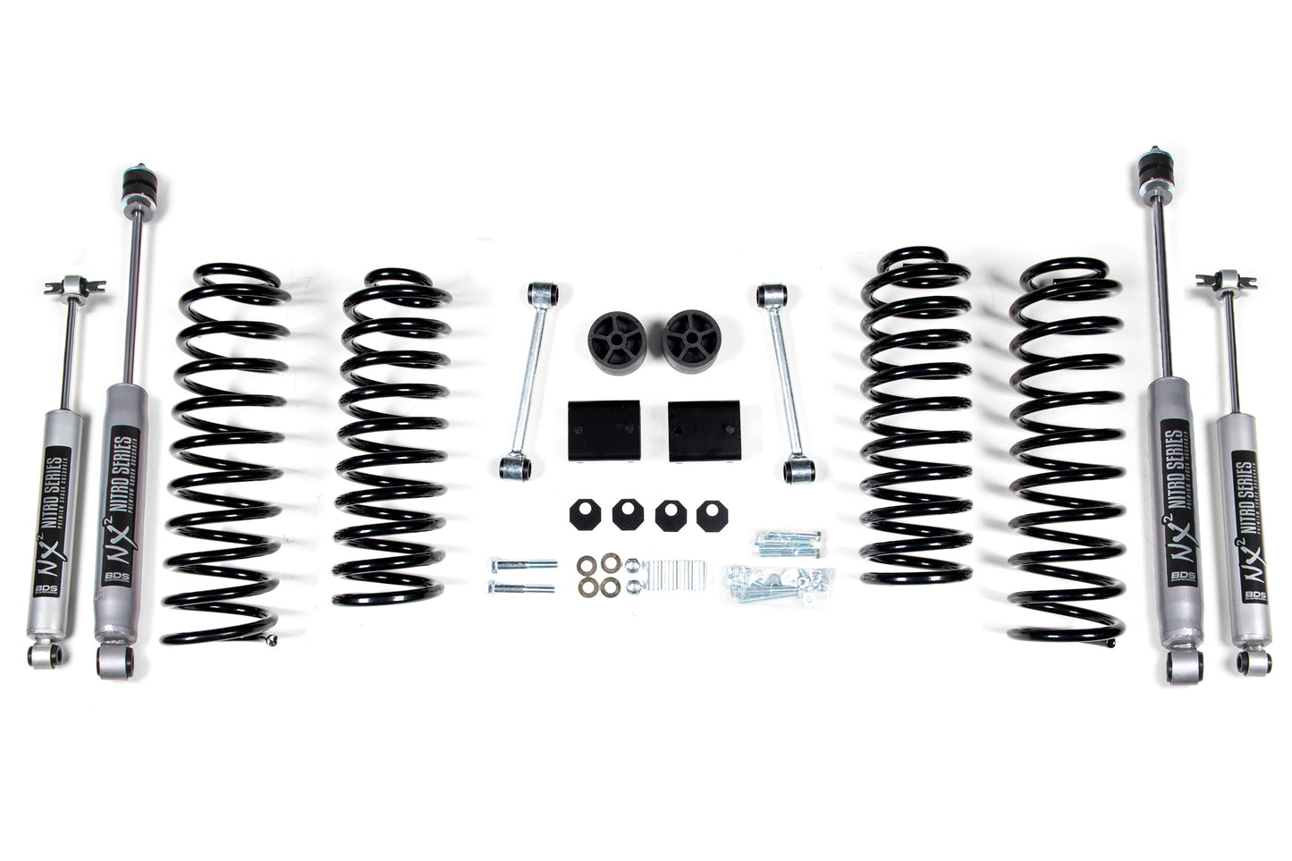 2 Inch Lift Kit Coil Spring Jeep Wrangler JK 07-11 4-Door BDS Suspension-1
