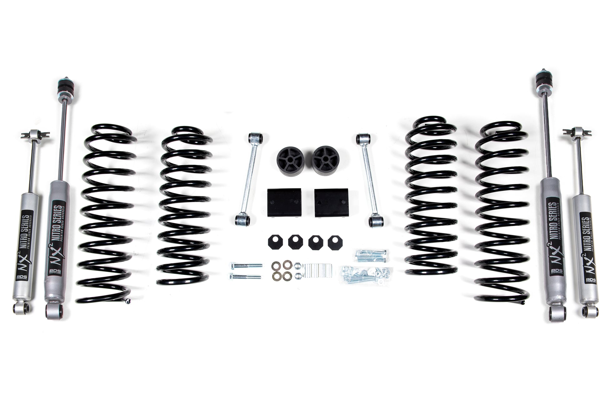 2 Inch Lift Kit Coil Spring Jeep Wrangler JK 07-11 4-Door BDS Suspension