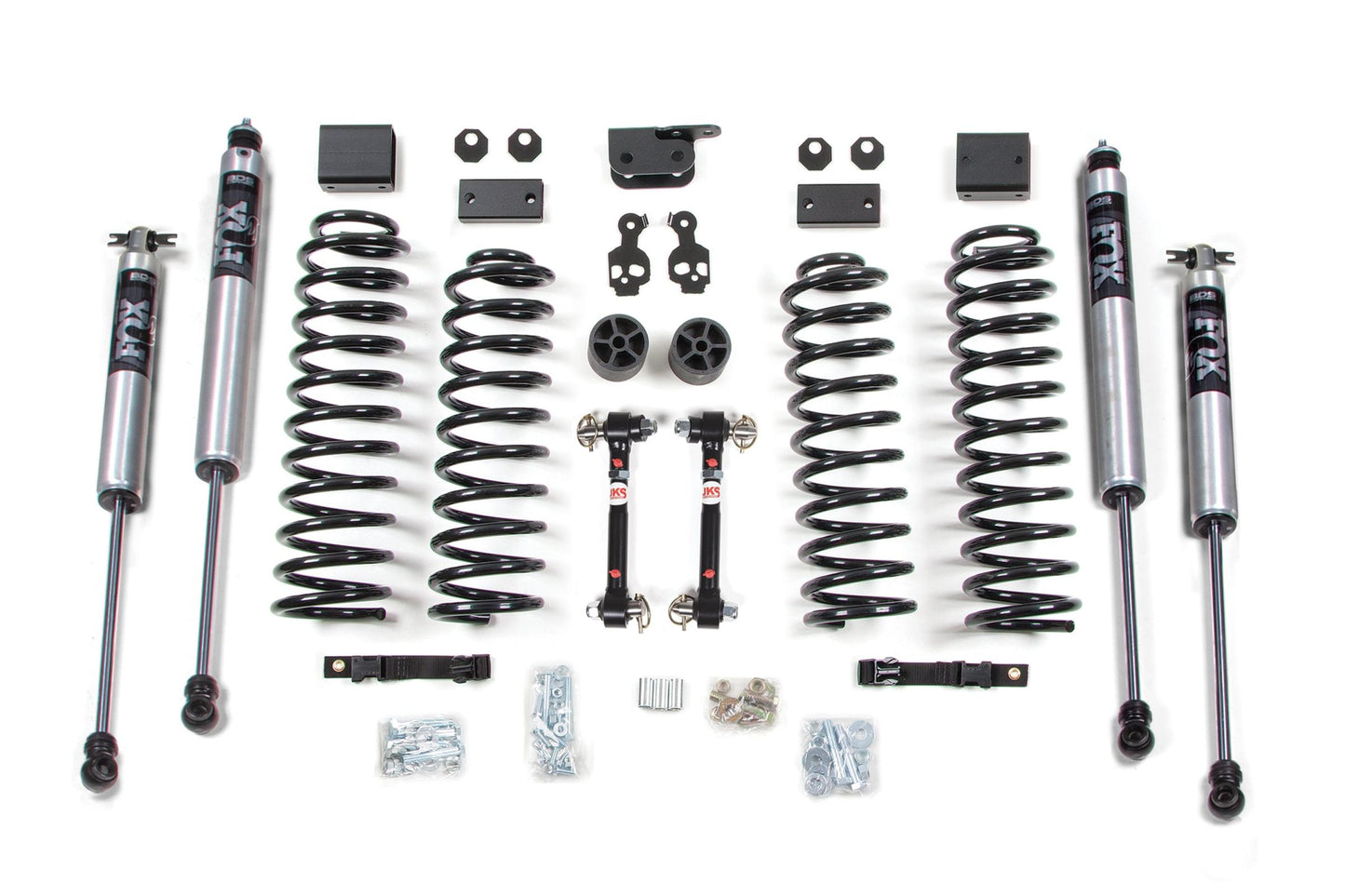 3 Inch Lift Kit Jeep Wrangler JK 07-11 2-Door Sway Bar Disconnects BDS Suspension-1