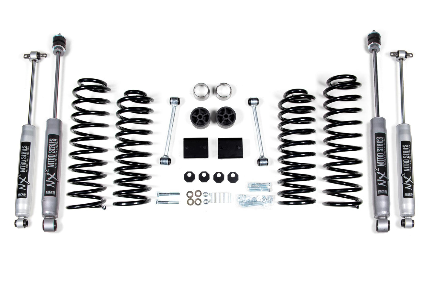 2 Inch Lift Kit Coil Spring Jeep Wrangler JK 12-18 4-Door BDS Suspension-1