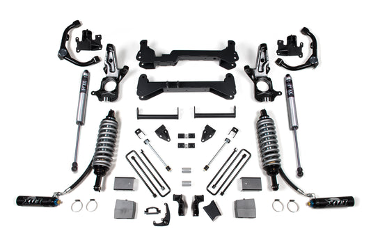 7 Inch Lift Kit FOX 2.5 Coil-Over Conversion Silverado/Sierra 2500HD 01-10 2WD Carrier Above Crossmember BDS Suspension-1