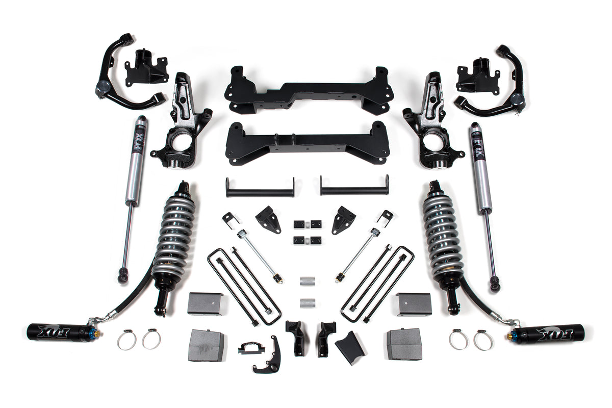 7 Inch Lift Kit FOX 2.5 Coil-Over Conversion Silverado/Sierra 2500HD 01-10 2WD Carrier Above Crossmember BDS Suspension-1