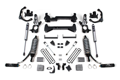 7 Inch Lift Kit FOX 2.5 Coil-Over Conversion Silverado/Sierra 2500HD 01-10 2WD Carrier Above Crossmember BDS Suspension-1