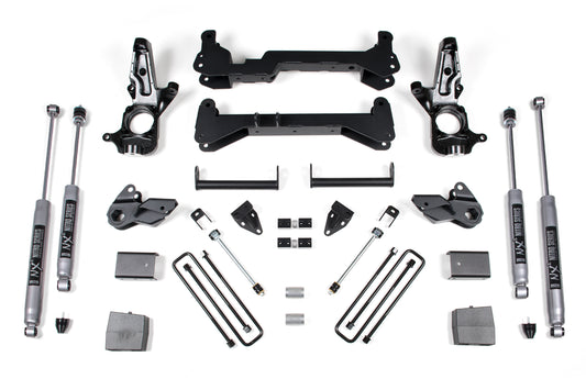 7 Inch Lift Kit Silverado/Sierra 2500HD 01-10 2WD Carrier Above Crossmember W/ Fox 2.0 Performance Shocks BDS Suspension