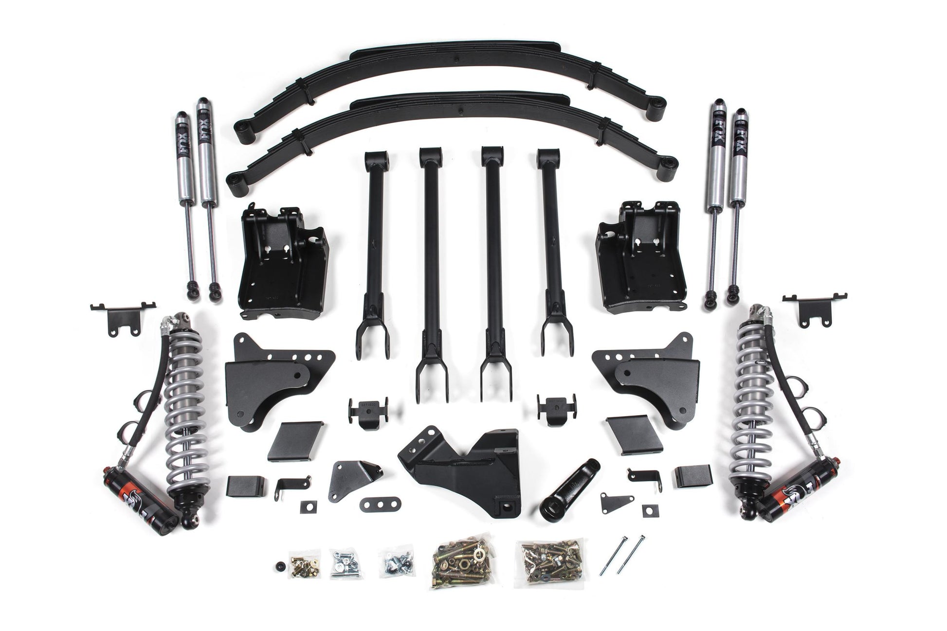 8 Inch Lift Kit 4-Link & FOX 2.5 Performance Elite Coil-Over Conversion Ford F250/F350 Super Duty 11-16 4WDFox 2.5 Performance Elite Shocks BDS Suspension
