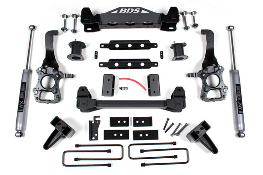6 Inch Lift Kit Ford F150 2014 2WD 5 Inch Block Kit BDS Suspension-1