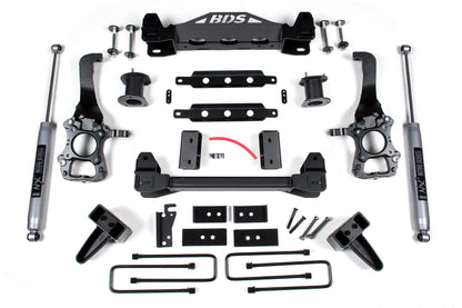 6 Inch Lift Kit Ford F150 2014 2WD 5 Inch Block Kit BDS Suspension-1