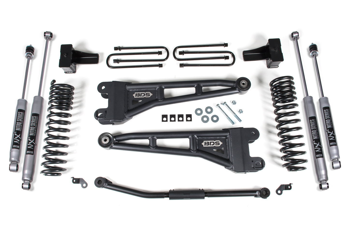 2.5 Inch Lift Kit w/ Radius Arm Ford F250/F350 Super Duty 11-16 4WD Diesel 4 Inch Block BDS Suspension