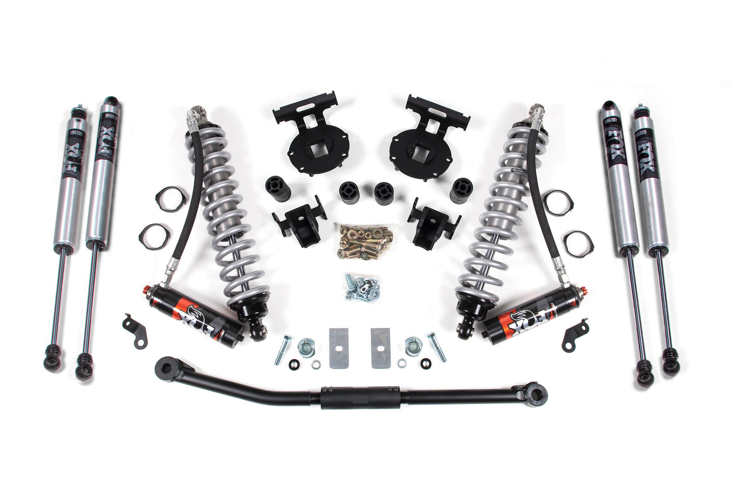 2.5 Inch Lift Kit FOX 2.5 Performance Elite Coil-Over Conversion Ford F250/F350 Super Duty 11-16 4WD Diesel 4 Inch Block Kit Fox 2.5 Performance Elite Shocks BDS Suspension