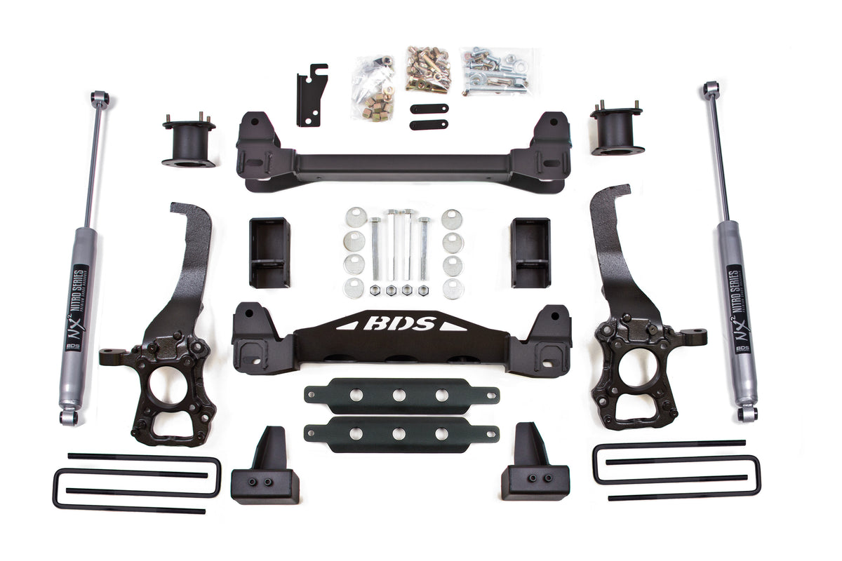 4 Inch Lift Kit Ford F150 15-20 2WD 4 Inch Block Kit BDS Suspension-1