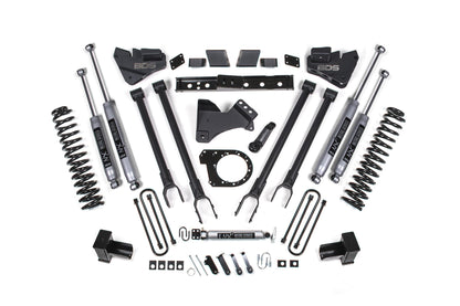 6 Inch Lift Kit 4-Link Conversion Ford F250/F350 Super Duty 17-19 4WD Diesel 5 Inch Block 2/2 Leaf Main BDS Suspension-1
