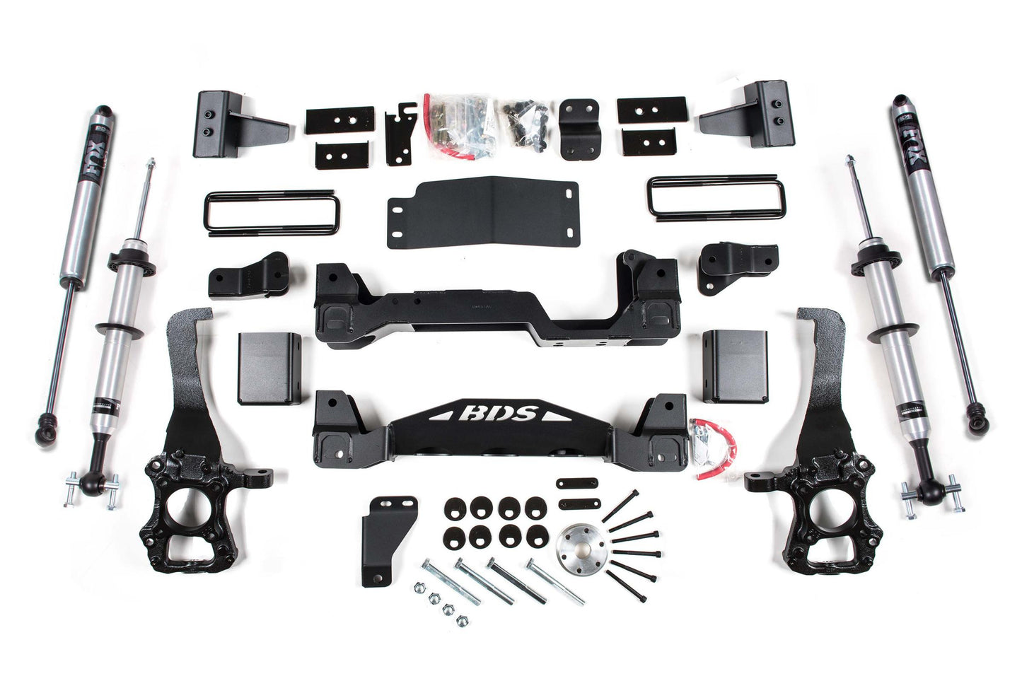 4 Inch Lift Kit FOX 2.0 Performance Shocks Internal Floating Piston Strut Ford F150 15-20 4WD BDS Suspension