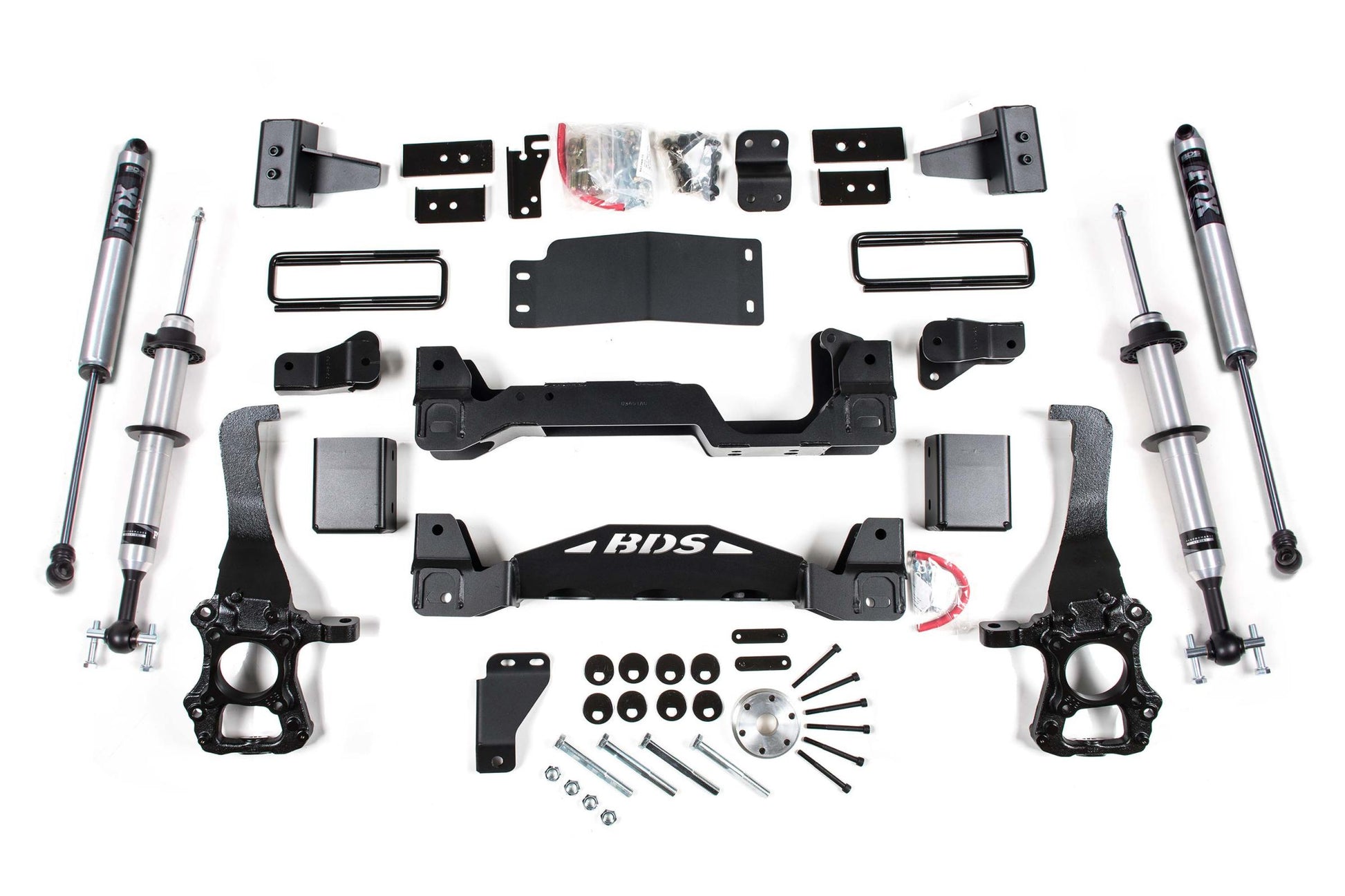 4 Inch Lift Kit FOX 2.0 Performance Shocks Internal Floating Piston Strut Ford F150 15-20 4WD BDS Suspension