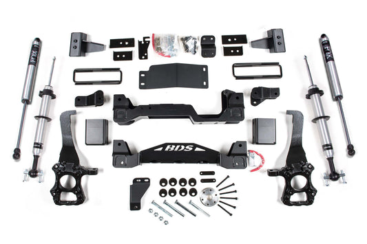 4 Inch Lift Kit FOX 2.0 Performance Shocks Internal Floating Piston Strut Ford F150 15-20 4WD BDS Suspension