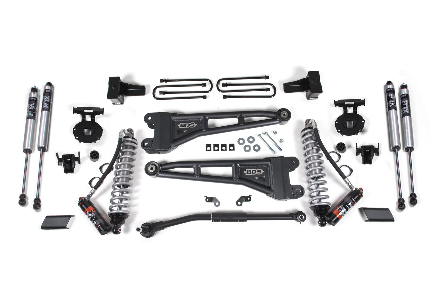 2.5 Inch Lift Kit w/ Radius Arm FOX 2.5 Performance Elite Coil-Over Conversion Ford F250/F350 Super Duty 17-19 4WD Diesel BDS Suspension