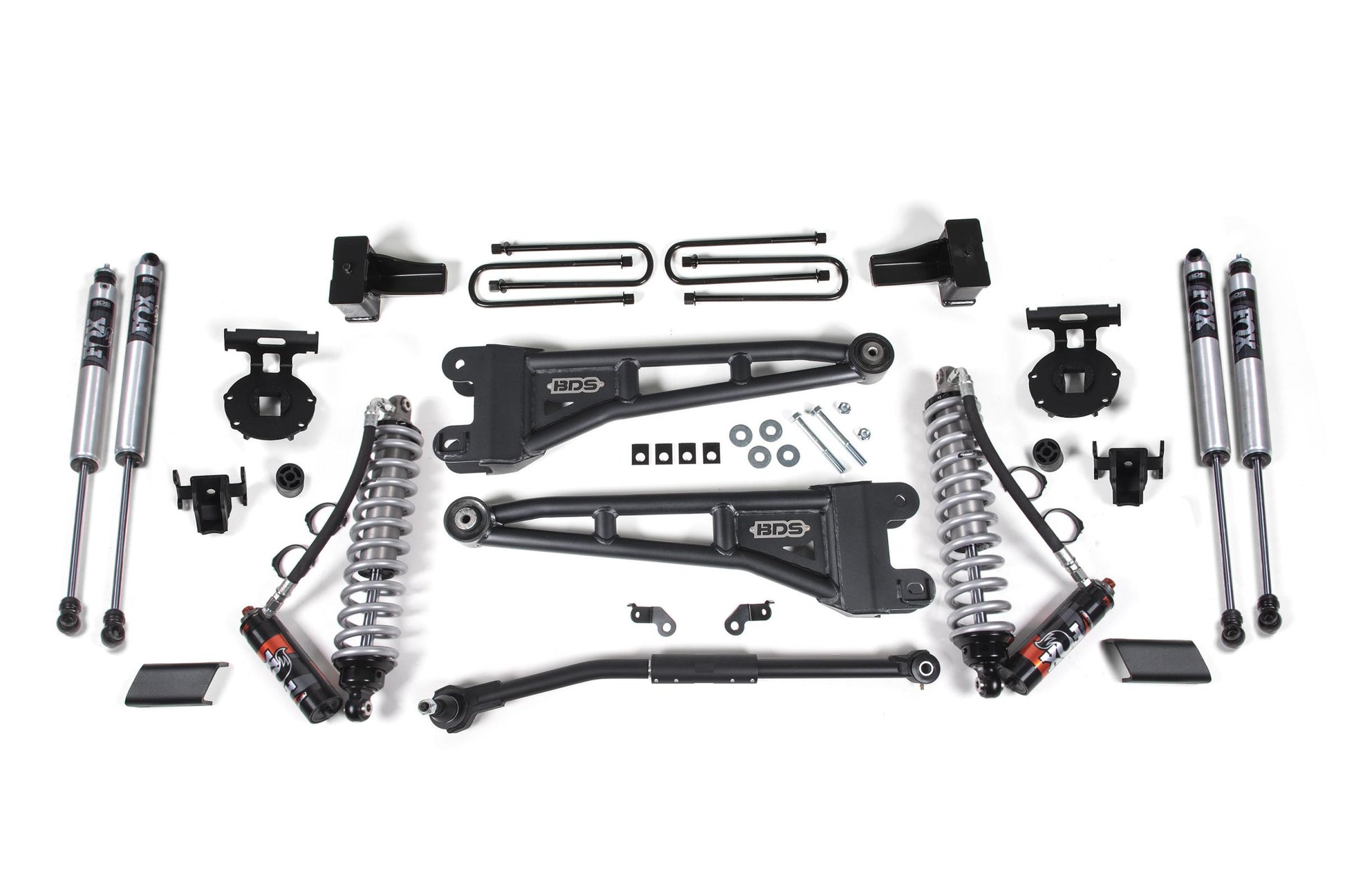 2.5 Inch Lift Kit w/ Radius Arm FOX 2.5 Performance Elite Coil-Over Conversion Ford F250/F350 Super Duty 17-19 4WD Diesel BDS Suspension