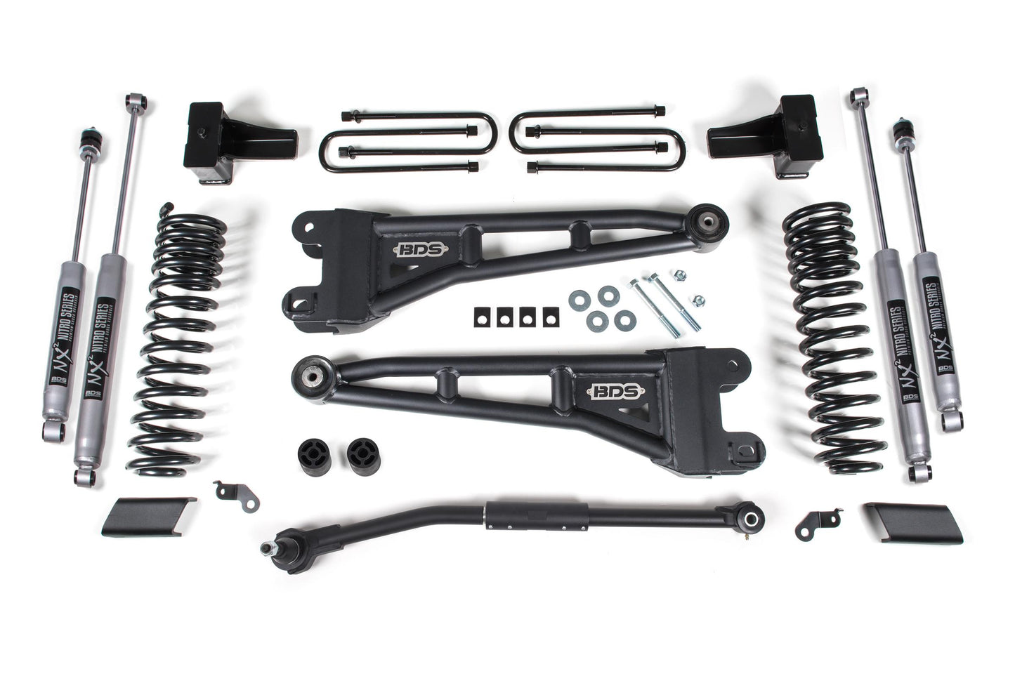 2.5 Inch Lift Kit w/ Radius Arm Ford F250/F350 Super Duty 17-19 4WD Diesel BDS Suspension-2
