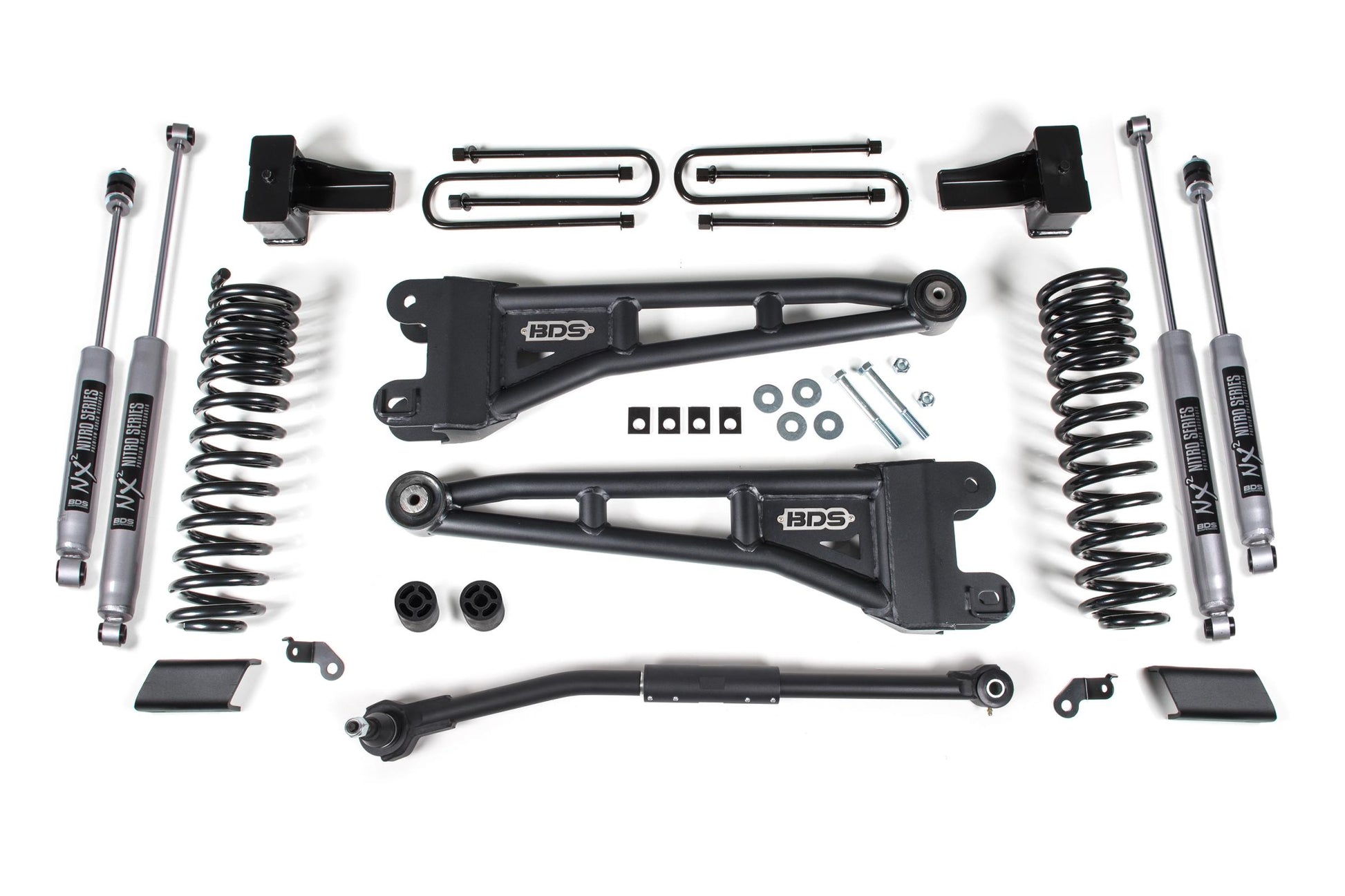 2.5 Inch Lift Kit w/ Radius Arm Ford F250/F350 Super Duty 17-19 4WD Diesel BDS Suspension-1