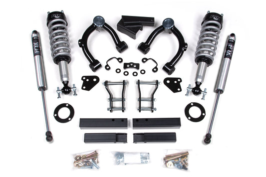 3.5 Inch Lift Kit FOX 2.0 Coil-Over Ford Ranger 19-23 4WD Cast Aluminum BDS Suspension