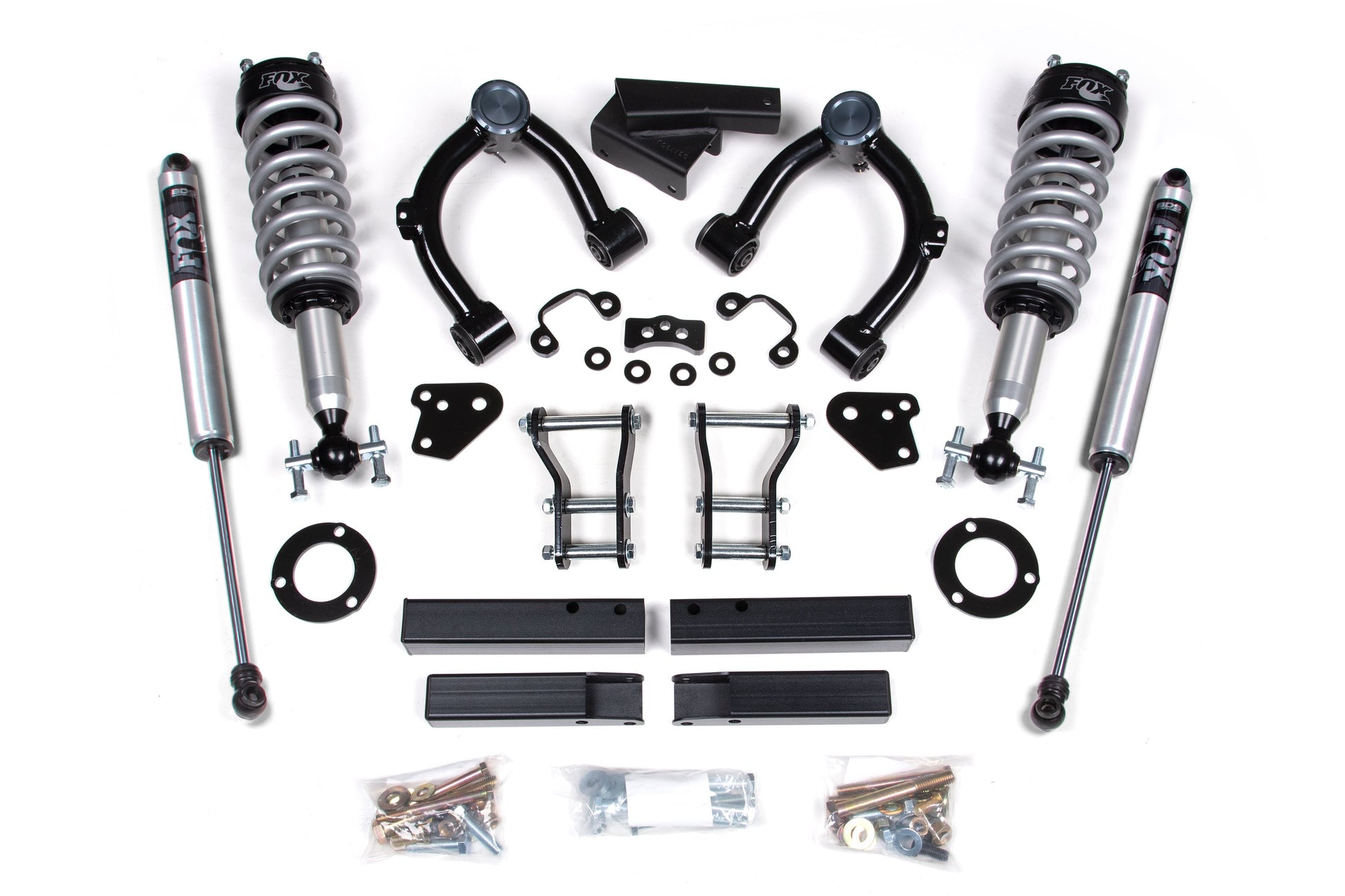 3.5 Inch Lift Kit FOX 2.0 Coil-Over Ford Ranger 19-23 4WD Cast Aluminum BDS Suspension