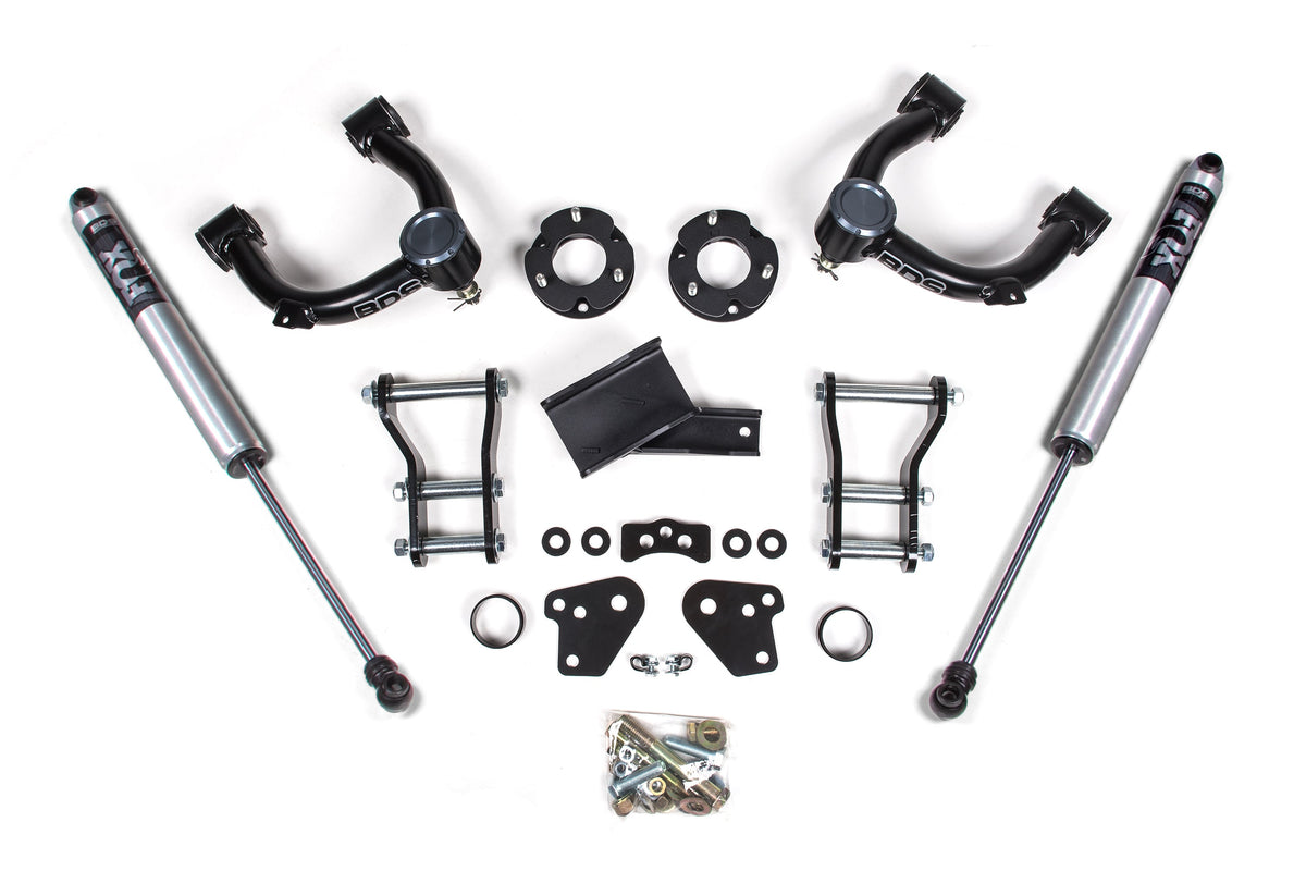 3.5 Inch Lift Kit Ford Ranger 19-23 4WD Cast Aluminum Knuckle BDS Suspension-1