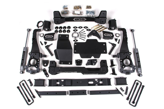 6 Inch Lift Kit Ford Ranger 19-23 4WD Cast Aluminum Knuckle BDS Suspension