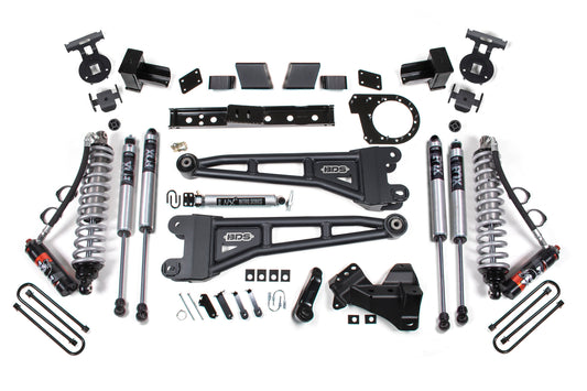 20-22 Ford F-250/F-350 4WD 7 Inch Radius Arm Lift Kit, 5 Inch Rear, Block, Diesel - Fox 2.5 Performance Elite Series C/O Front, Fox 2.0 IFP Performance Series Aux Front, Fox 2.0 IFP Performance Series Rear BDS Suspension