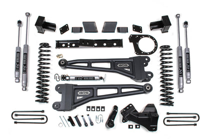 7 Inch Lift Kit w/ Radius Arm Ford F250/F350 Super Duty 20-22 4WD Diesel 6 Inch Block Kit BDS Suspension-1