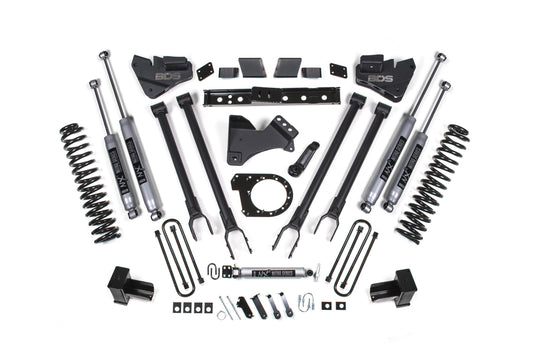 6 Inch Lift Kit w/ 4-Link Ford F350 Super Duty DRW 20-22 4WD Diesel BDS Suspension-1