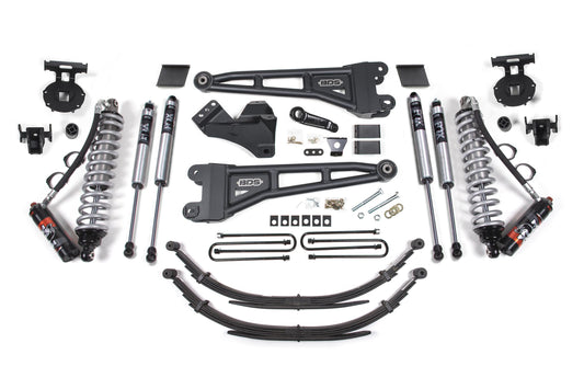 6 Inch Lift Kit w/ Radius Arm FOX 2.5 Performance Elite Coil-Over Conversion Ford F250/F350 Super Duty 11-16 4WD Diesel Factory 3 Inch Rear Blocks BDS Suspension