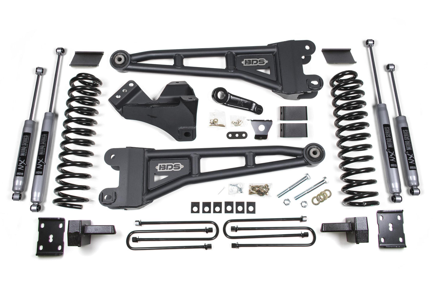 4 Inch Lift Kit w/ Radius Arm Ford F250/F350 Super Duty 11-16 4WD Diesel Leaf Springs BDS Suspension