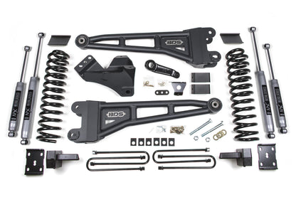 4 Inch Lift Kit w/ Radius Arm Ford F250/F350 Super Duty 11-16 4WD Gas Leaf Springs BDS Suspension