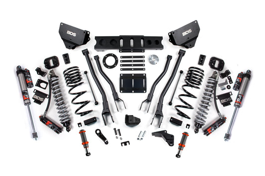 14-18 Ram 2500 4WD 4 Inch 4-Link Lift Kit, 2.5 Inch Rear, Coil Spring, Diesel - Fox 2.5 Performance Elite Series C/O Front, FOX 2.0 Front Bump, Fox 2.5 Performance Elite Series Rear BDS Suspension
